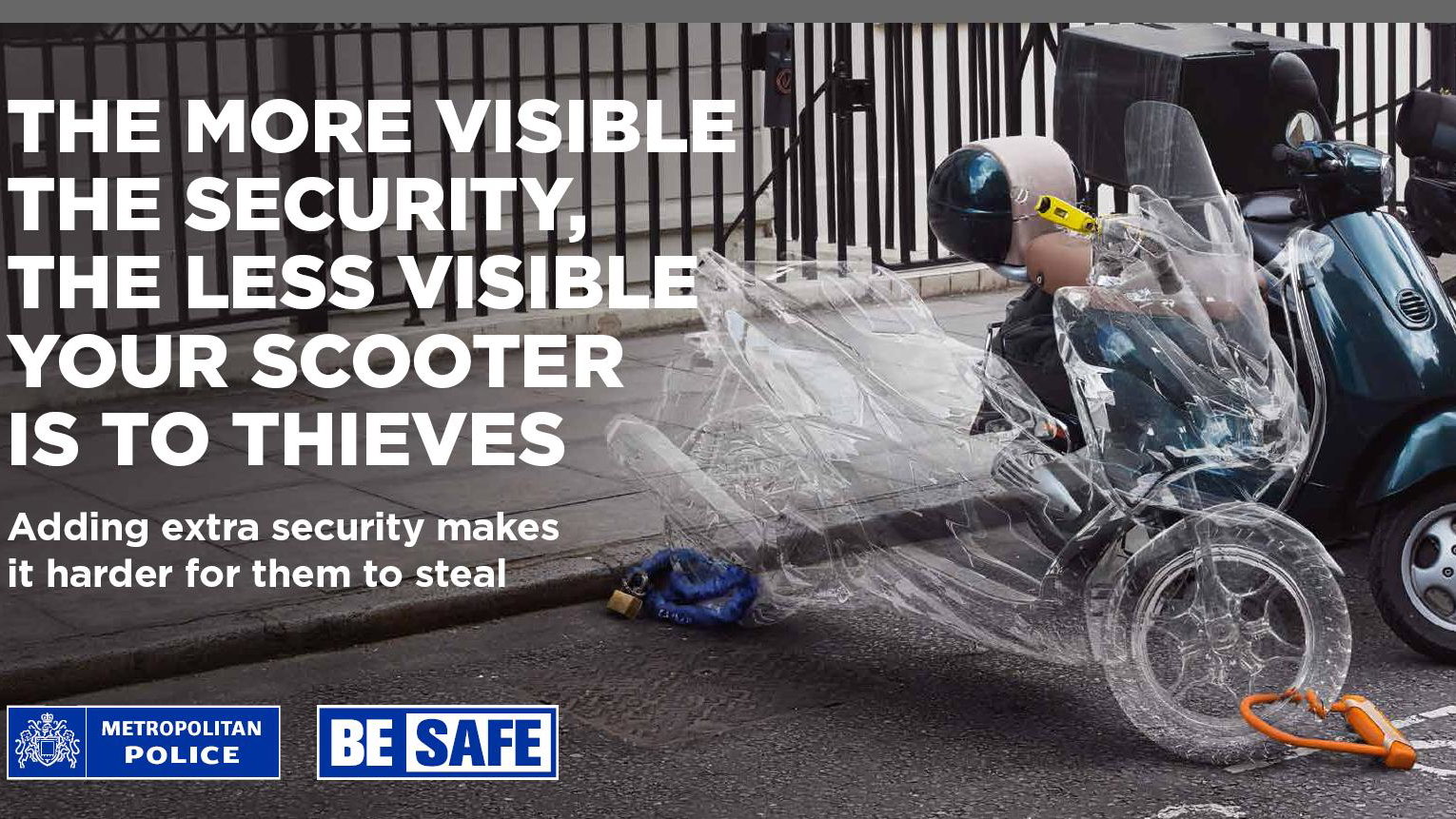 Met police scooter theft campaign poster